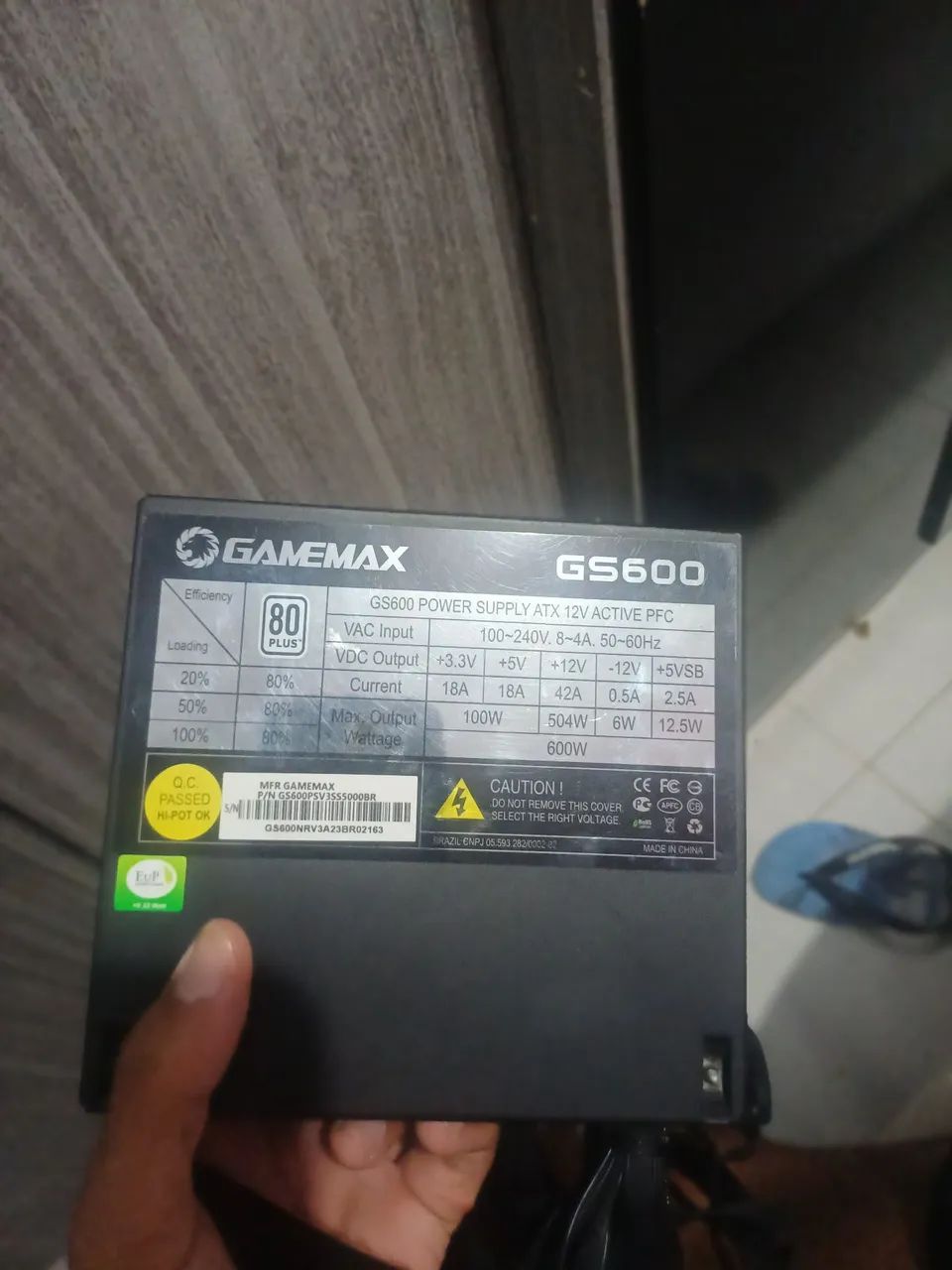 Fonte gamemax 600w 80 plus ativo - Foto 4