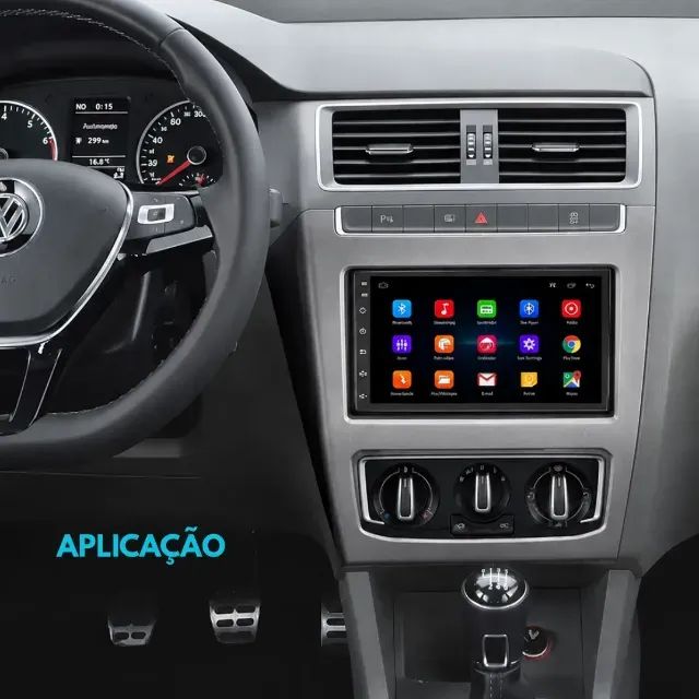 Moldura 2 Din 9 Polegadas Fox Crossfox Spacefox 2014 A 2020 - Foto 3