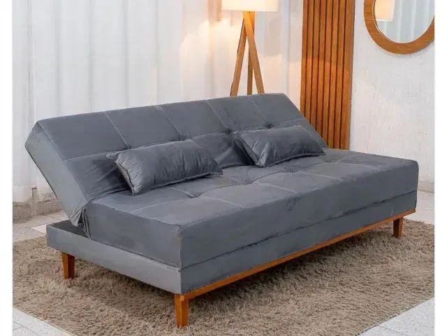 Sofá cama aurora cinza (DIVIDIMOS EM ATE 10X SEM JUROS)