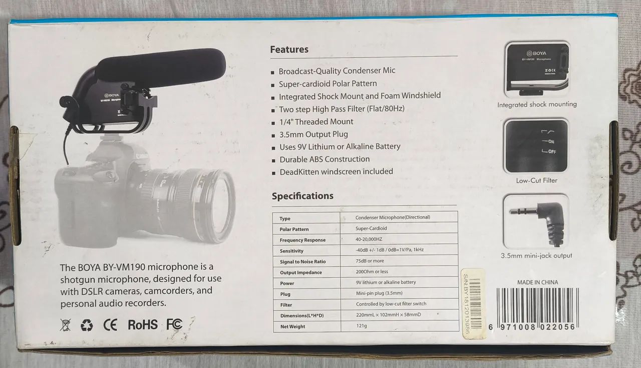 Microfone para câmera  - Foto 2
