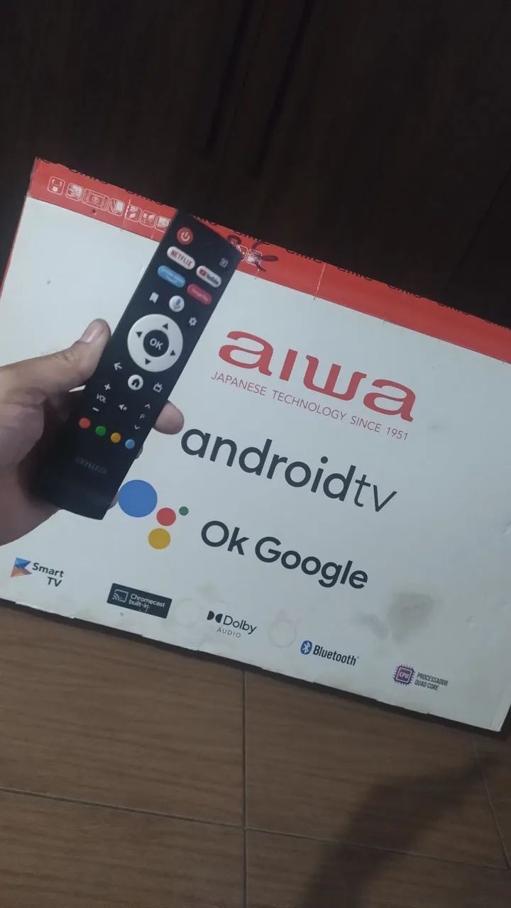 SMART TV AIWA ANDROID 43" POLEGADAS NA CAIXA
