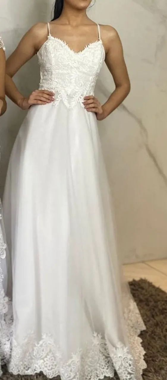 Vestido de noiva princesa, nunca usado - Foto 4