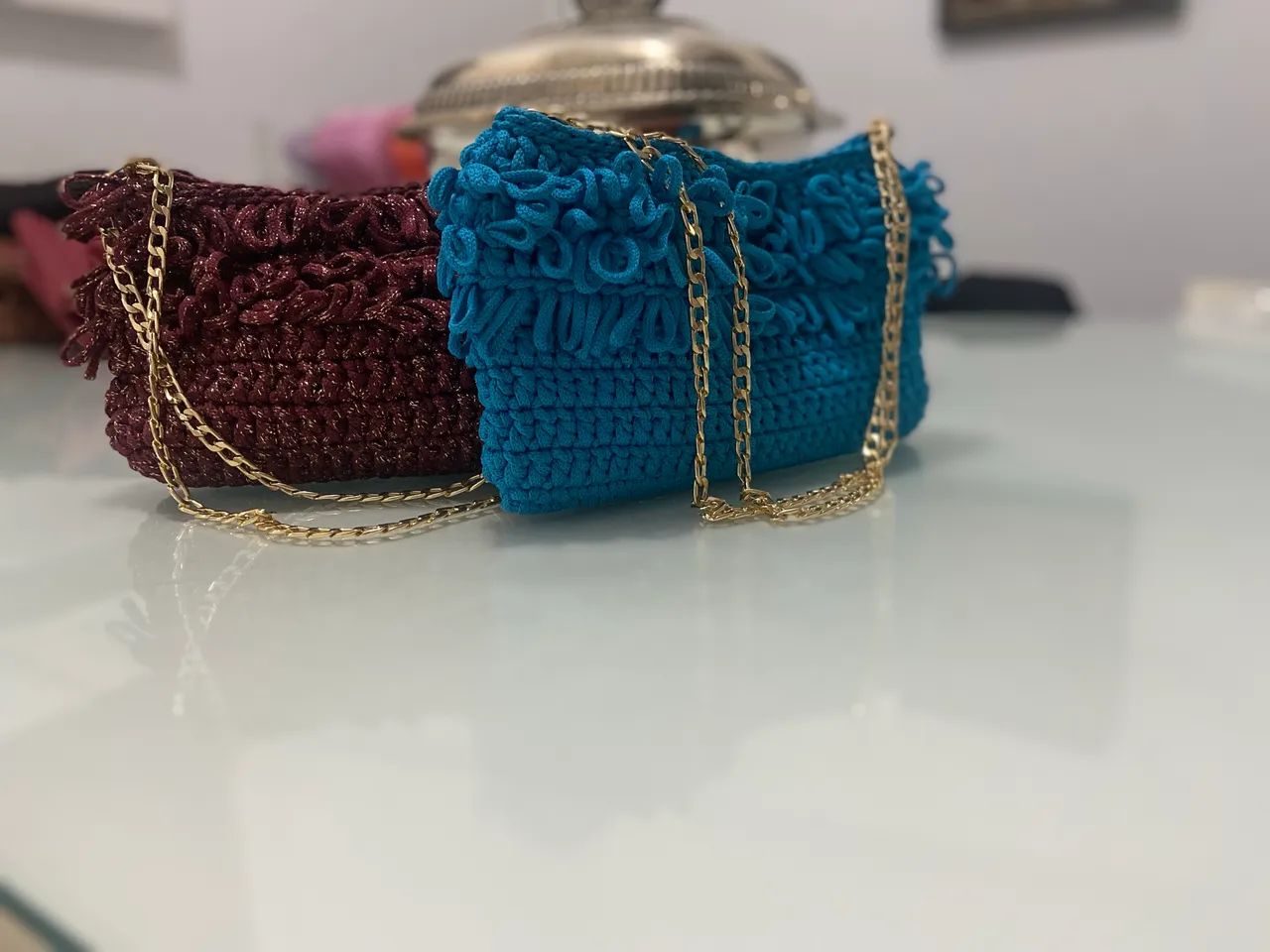 Clutch de crochê linda  - Foto 4