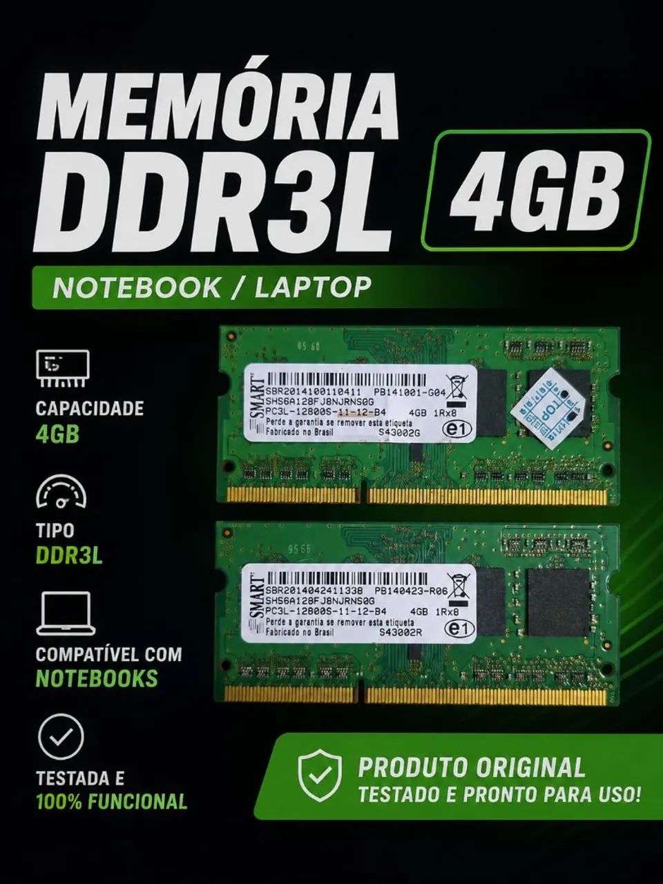 Memoria Ram Notebook DDR3L 4GB