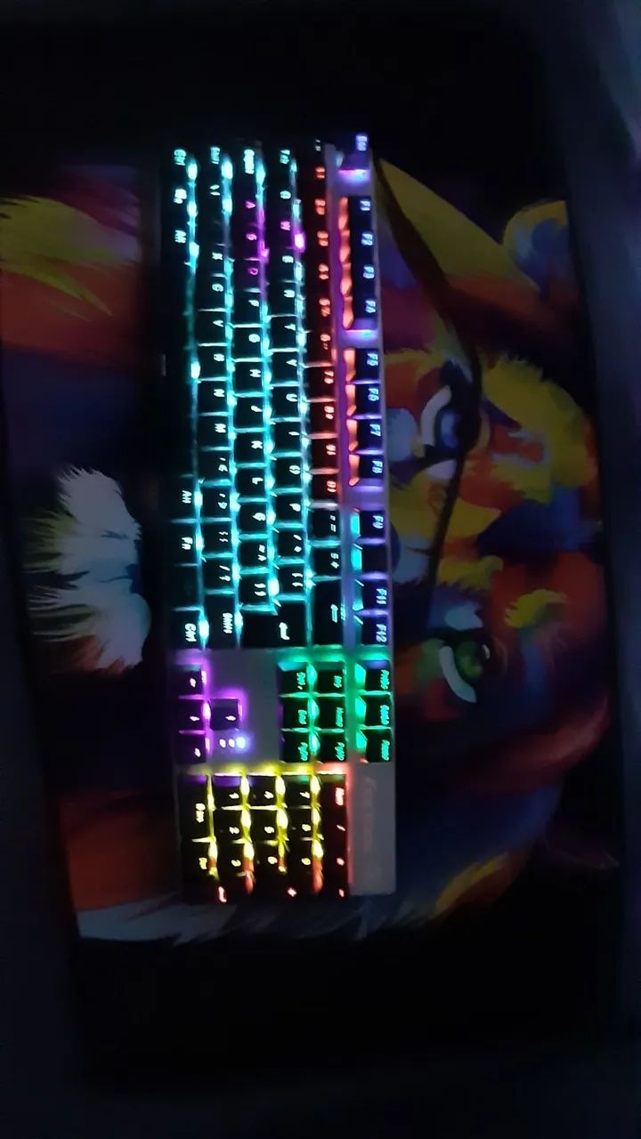 Teclado mecânico e mouse pad - SEMI NOVOS  - Foto 2
