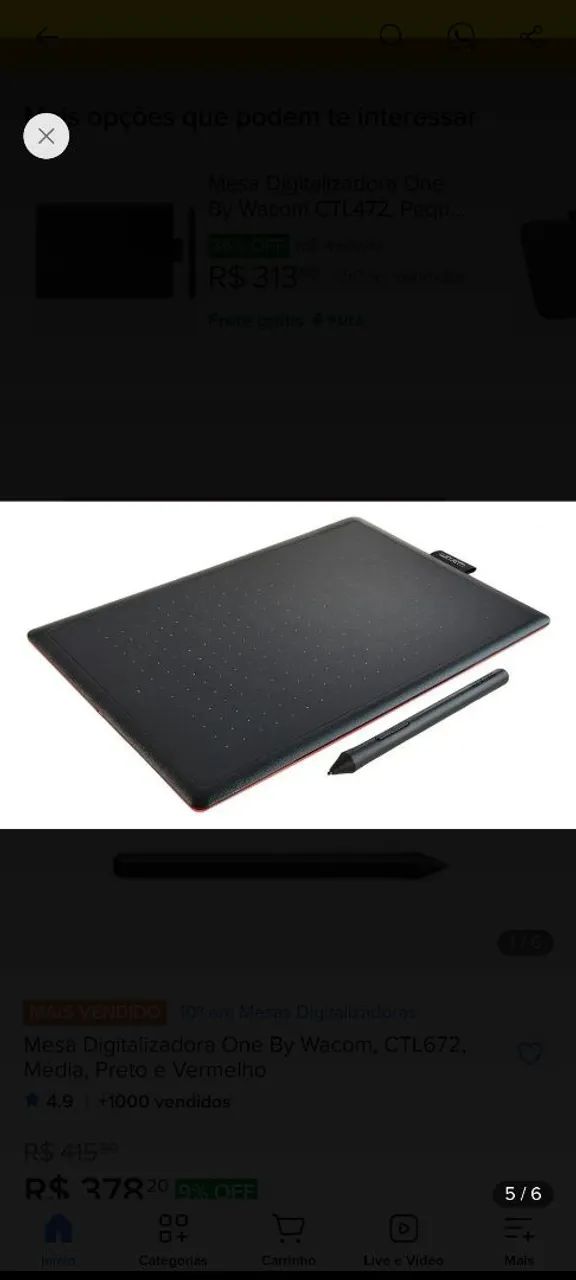 Mesa digitalizadora criativa ? pen tablet creativo - Foto 2