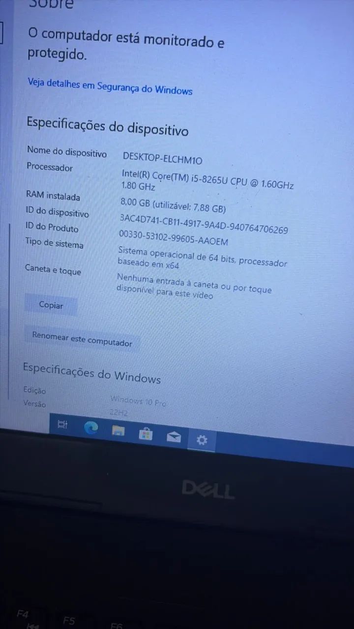 notebook dell i5 8 | 8gb ram | 256ssd - Foto 2