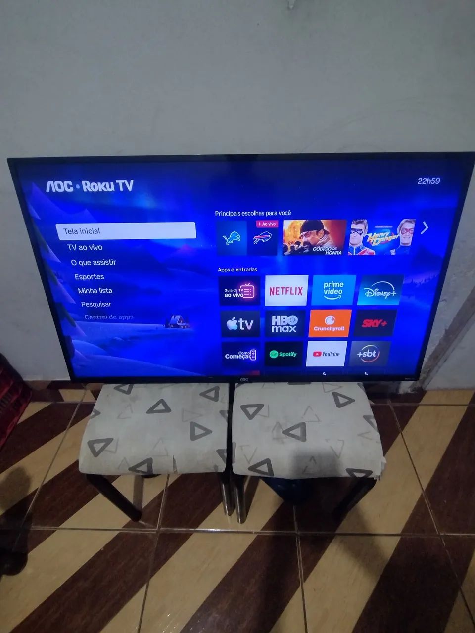  Smart TV AOC 43" Full HD Roku TV - Foto 2