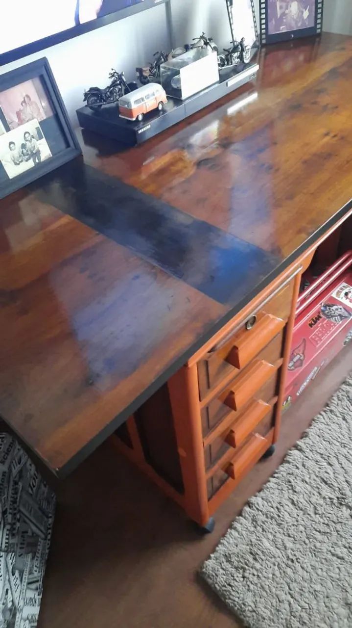 Mesa escritório antiga  - Foto 4