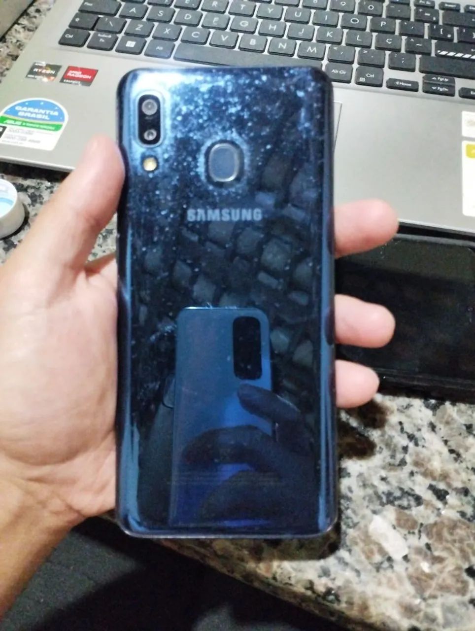 Samsung Galaxy A20 32 GB e 3 de RAM, COR AZUL - Foto 3