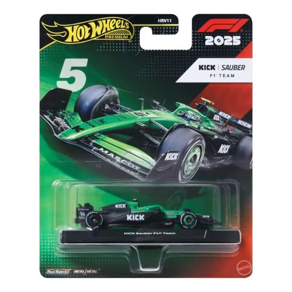 Hot Wheels F1 Gabriel Bortoleto Kick Sauber #5 2025 Premium