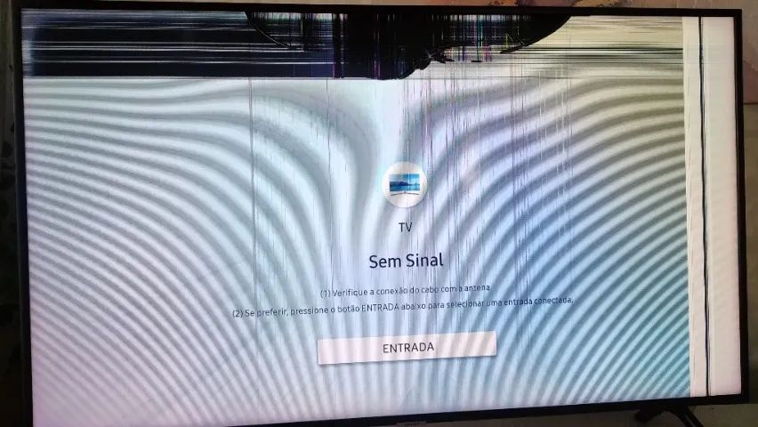 Smart TV Samsung 49 com defeito na Tela - Foto 3