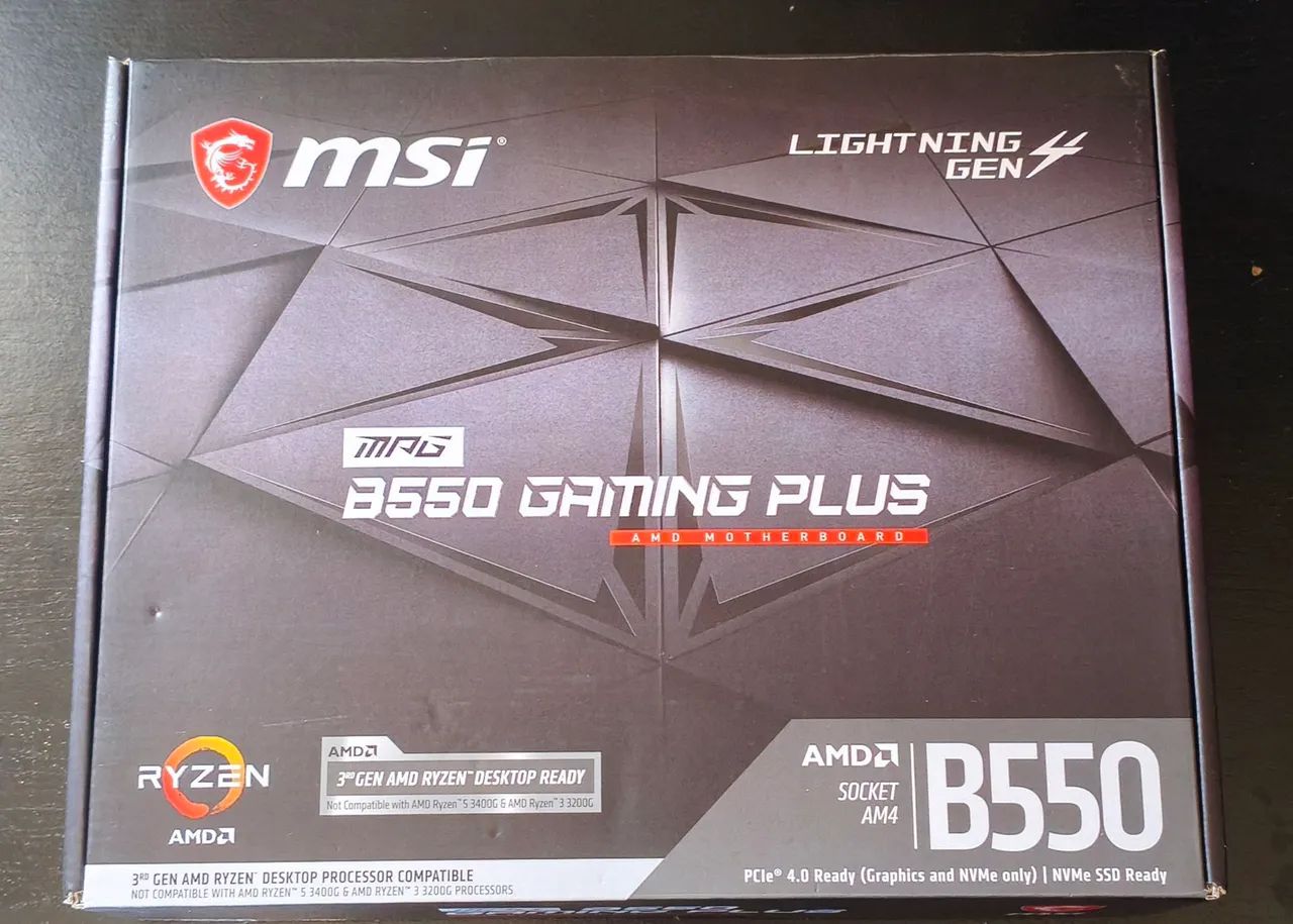 Placa-Mãe (Com Defeito) MSI MPG B550 Gaming Plus 