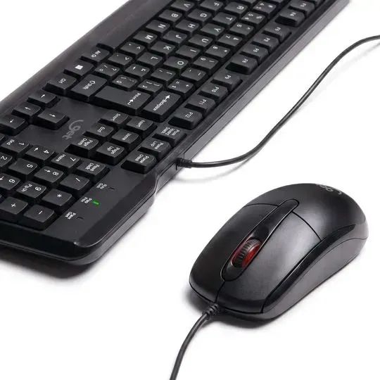 Kit Teclado e Mouse com Fio Get Elegance USB Preto Frete Grátis - Foto 3