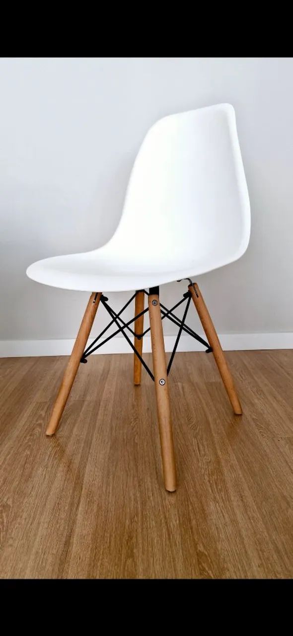 Cadeira tokstok eames branca wood - Foto 3