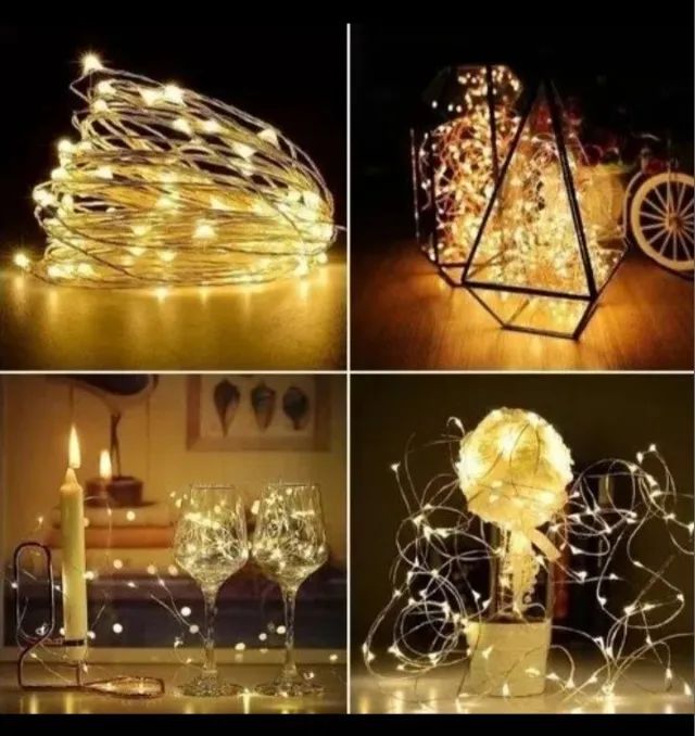 Fio Luz Led de fada 1 metro decoração presente caixa - Foto 2