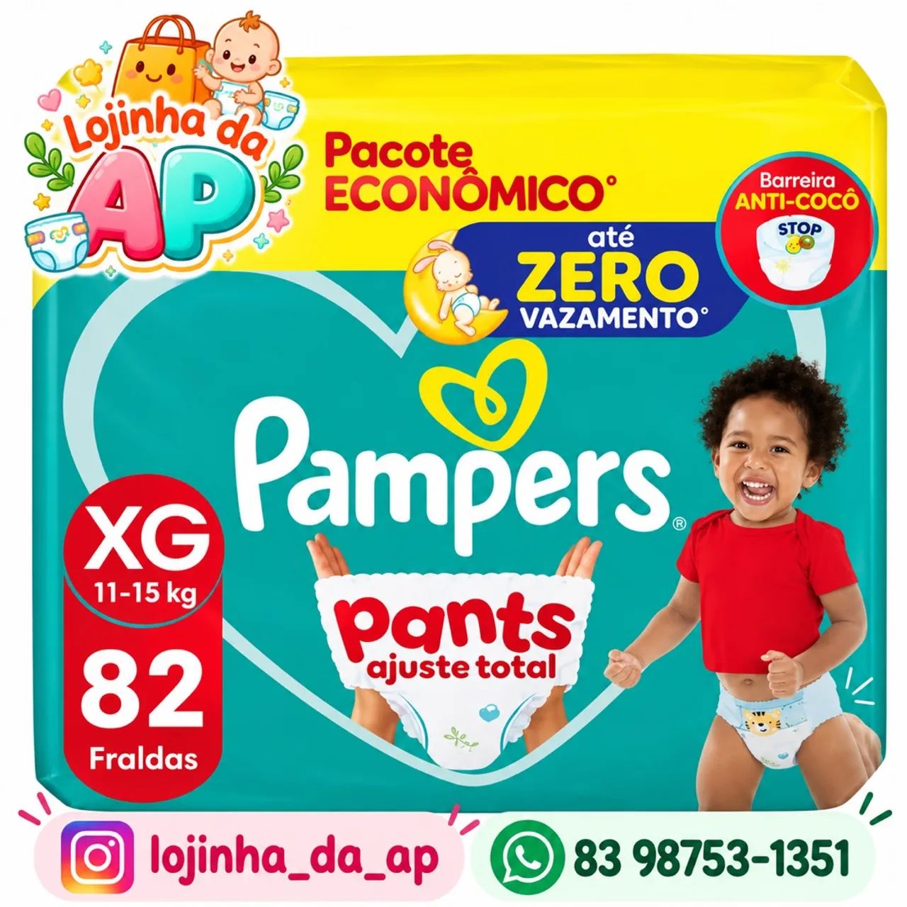 Pampers Ajuste Total XG Pants