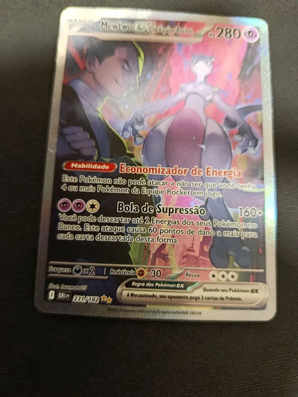 Mewtwo ex da Equipe Rocket (231/182) - NM - Foto 3
