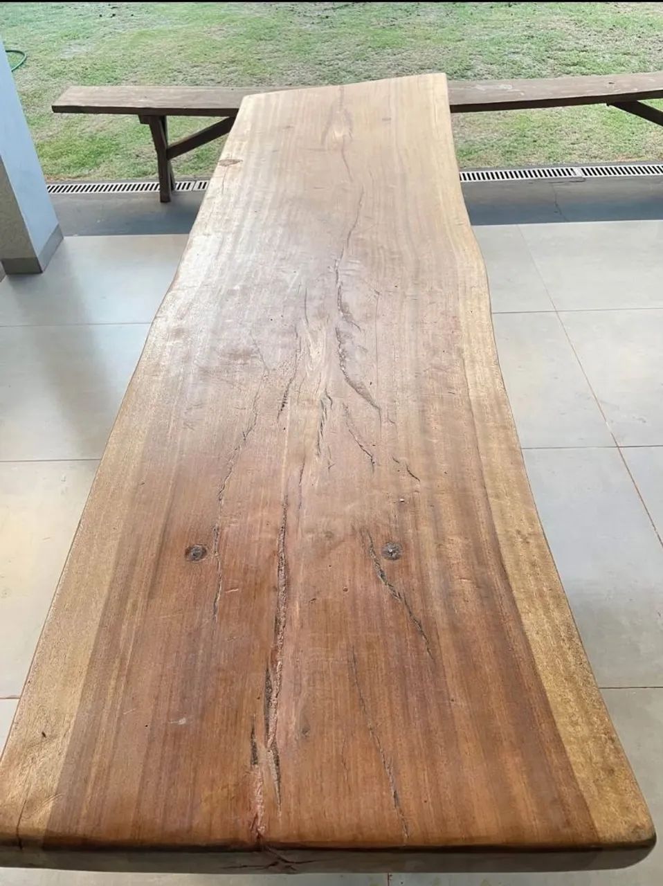 Mesa de madeira maciça 2 METROS - Foto 3