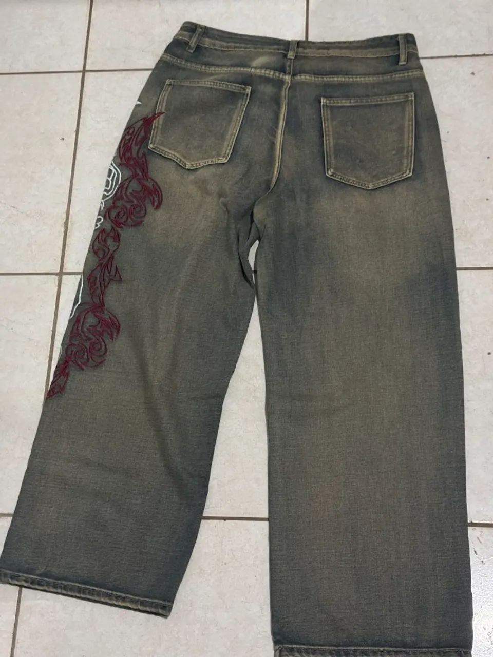 Calça jeans baggy G - Foto 3