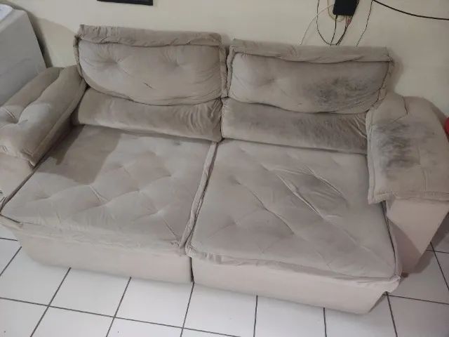 Sofá retrátil 3 lugares 