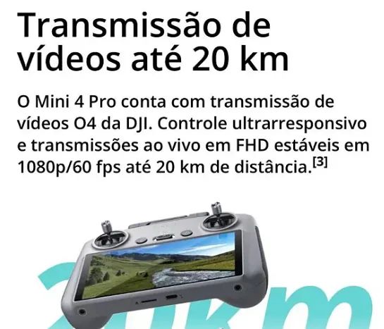 Dji Mini 4 Pro Combo Plus -com Tela -camera 4k Cor Cinza - Foto 2