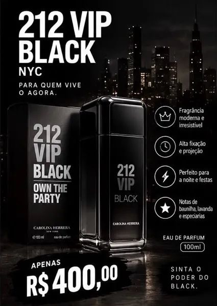Perfume 212 VIP BLACK 