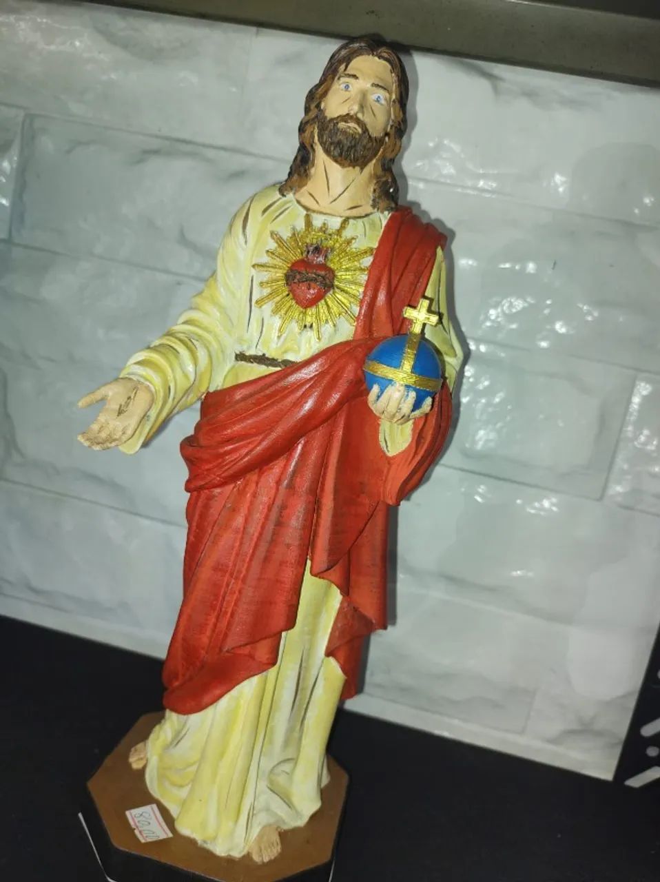 Sagrado Coração de Jesus 30cm (Feita em 3D) - Foto 4