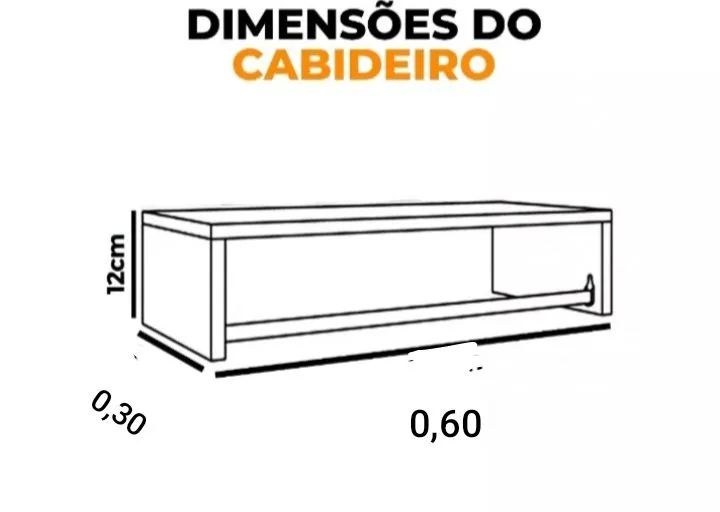 Arara de parede simples  - Foto 2