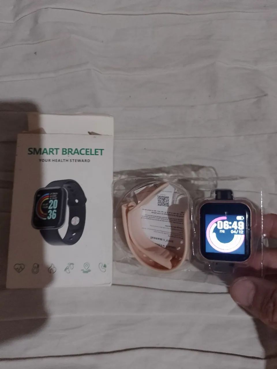 Smartwatch D20 Y68 rosa 
