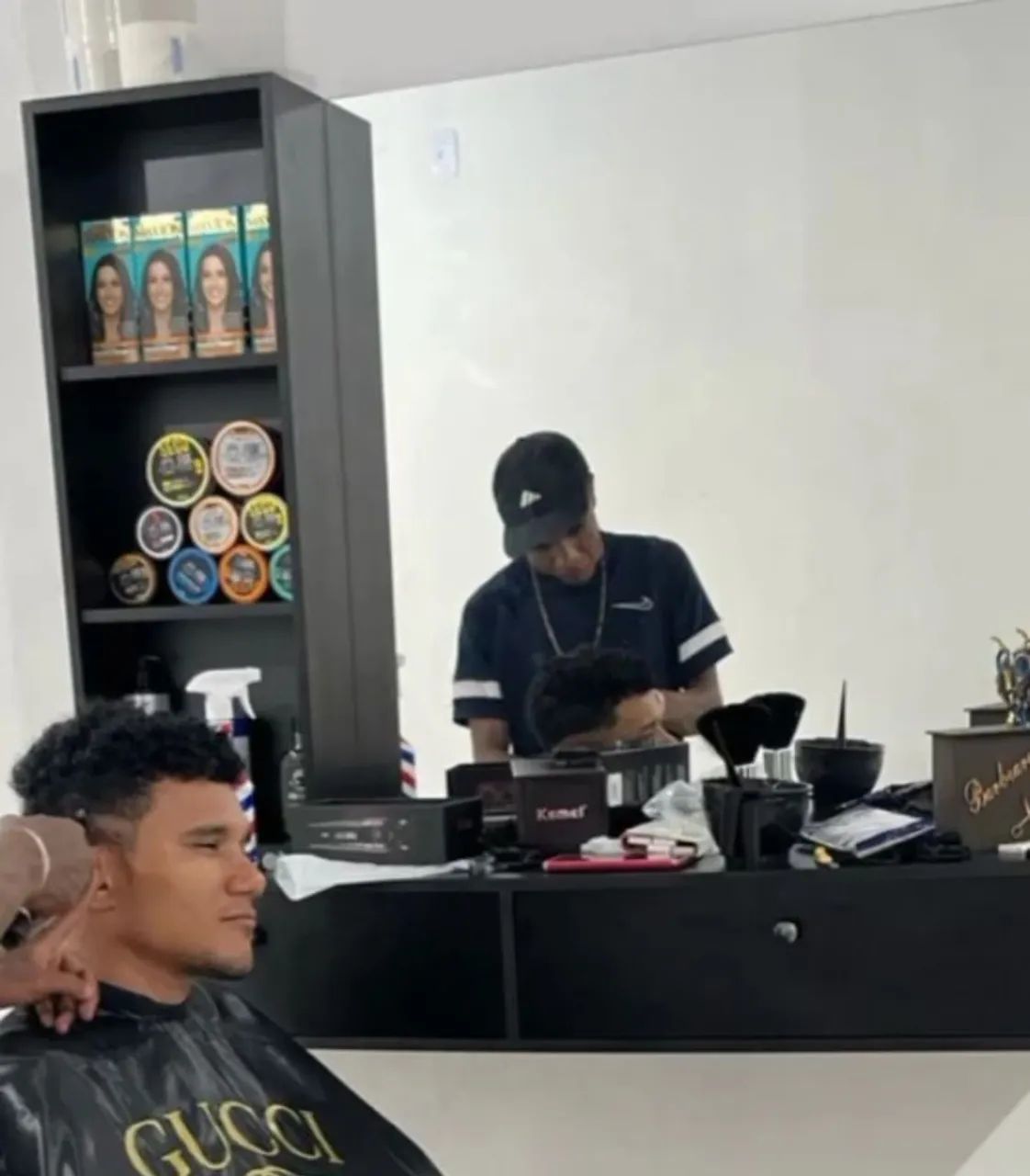 Bancada de barbeiro 