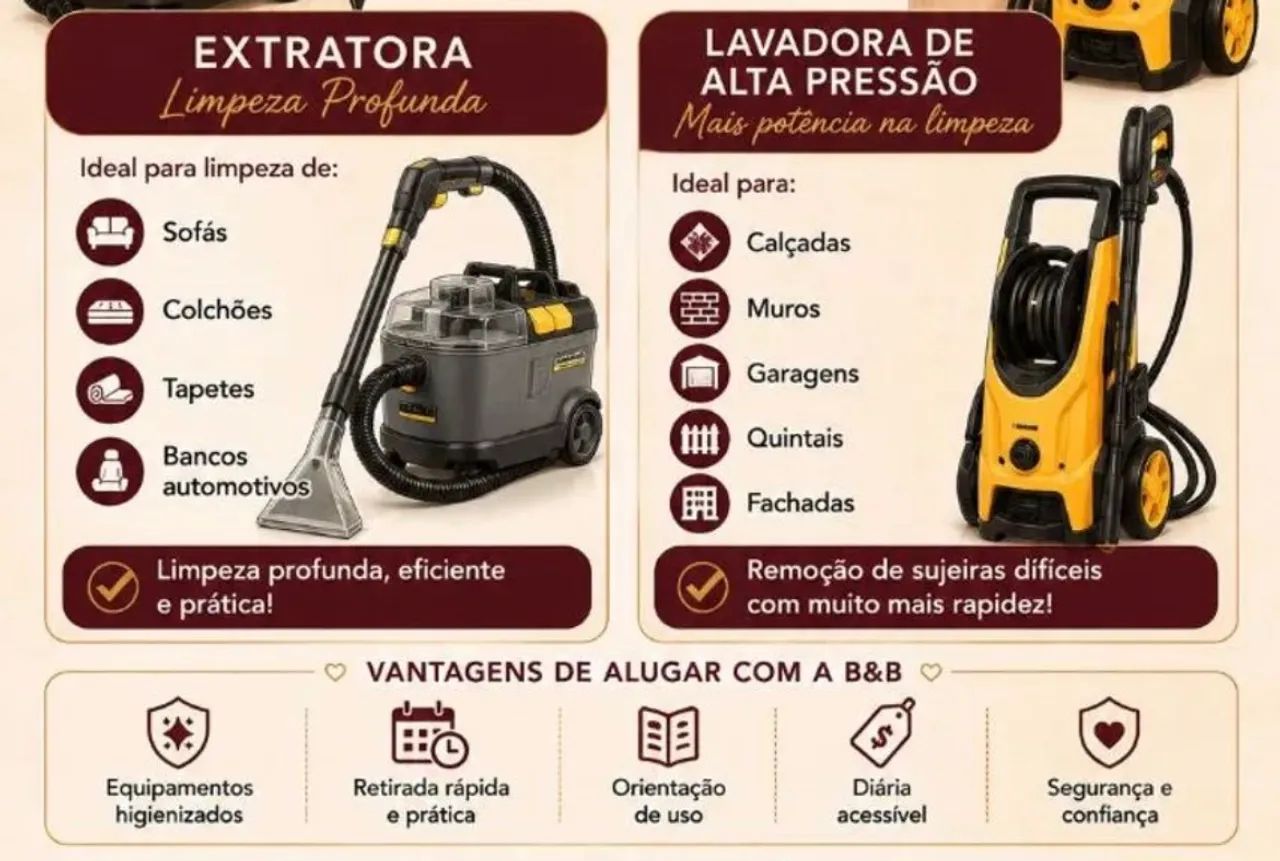 Aluguel EXTRATORA limpeza - Foto 2