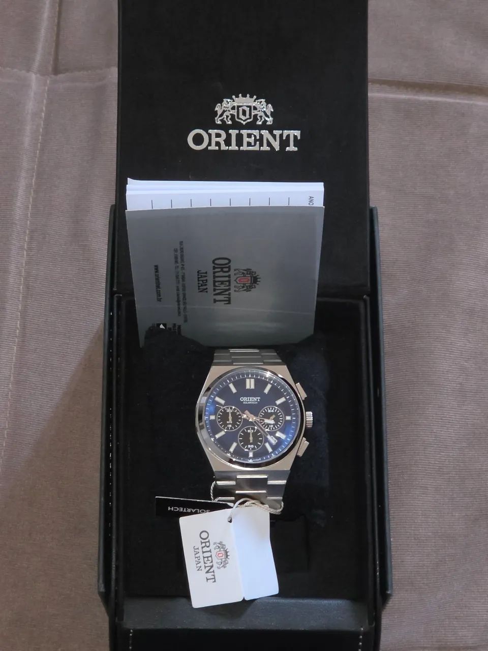 Relógio Orient PRX SolarTech Azul 