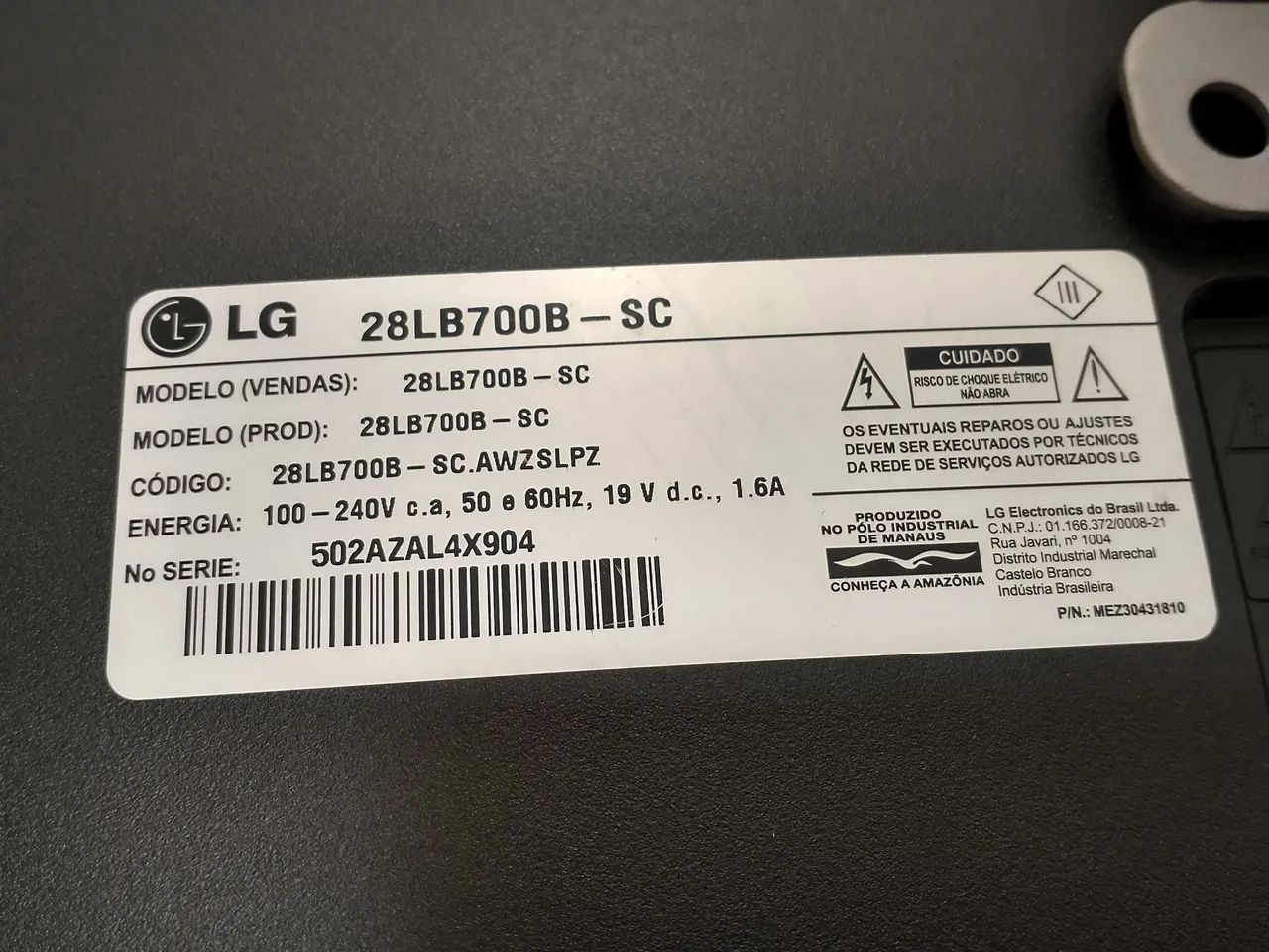 TV LG 28" LED não é smart - Foto 3