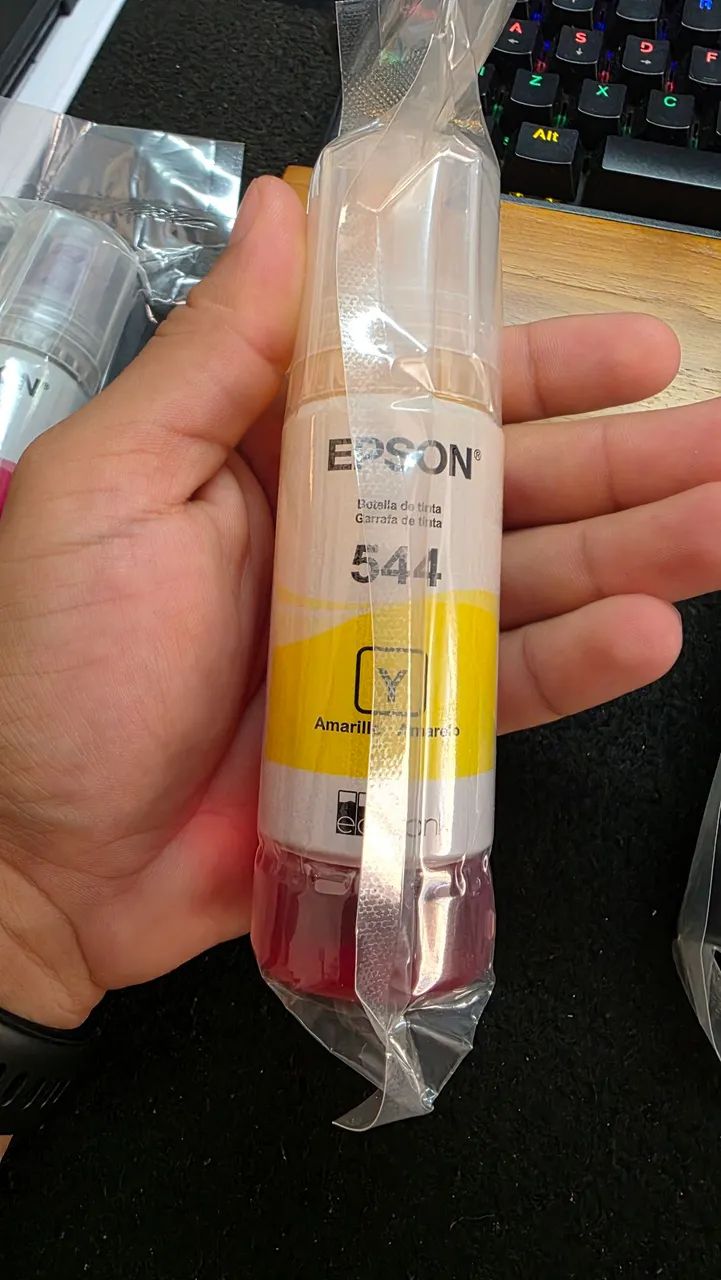Kit(C, Y, M) de tinta novo 544 - Impressora Epson  - Foto 3