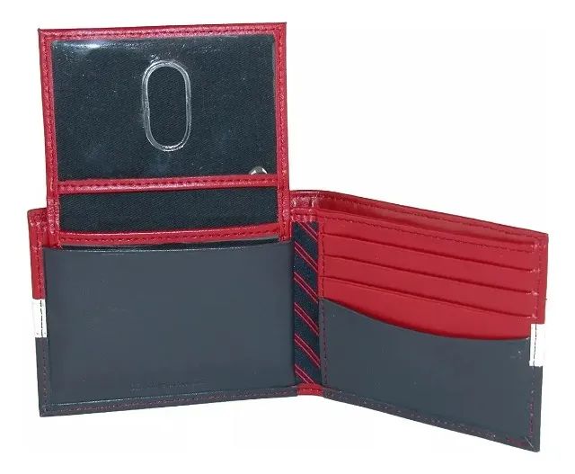Carteira Tommy Hilfiger Leather Americana Stripe Bifold - Foto 3