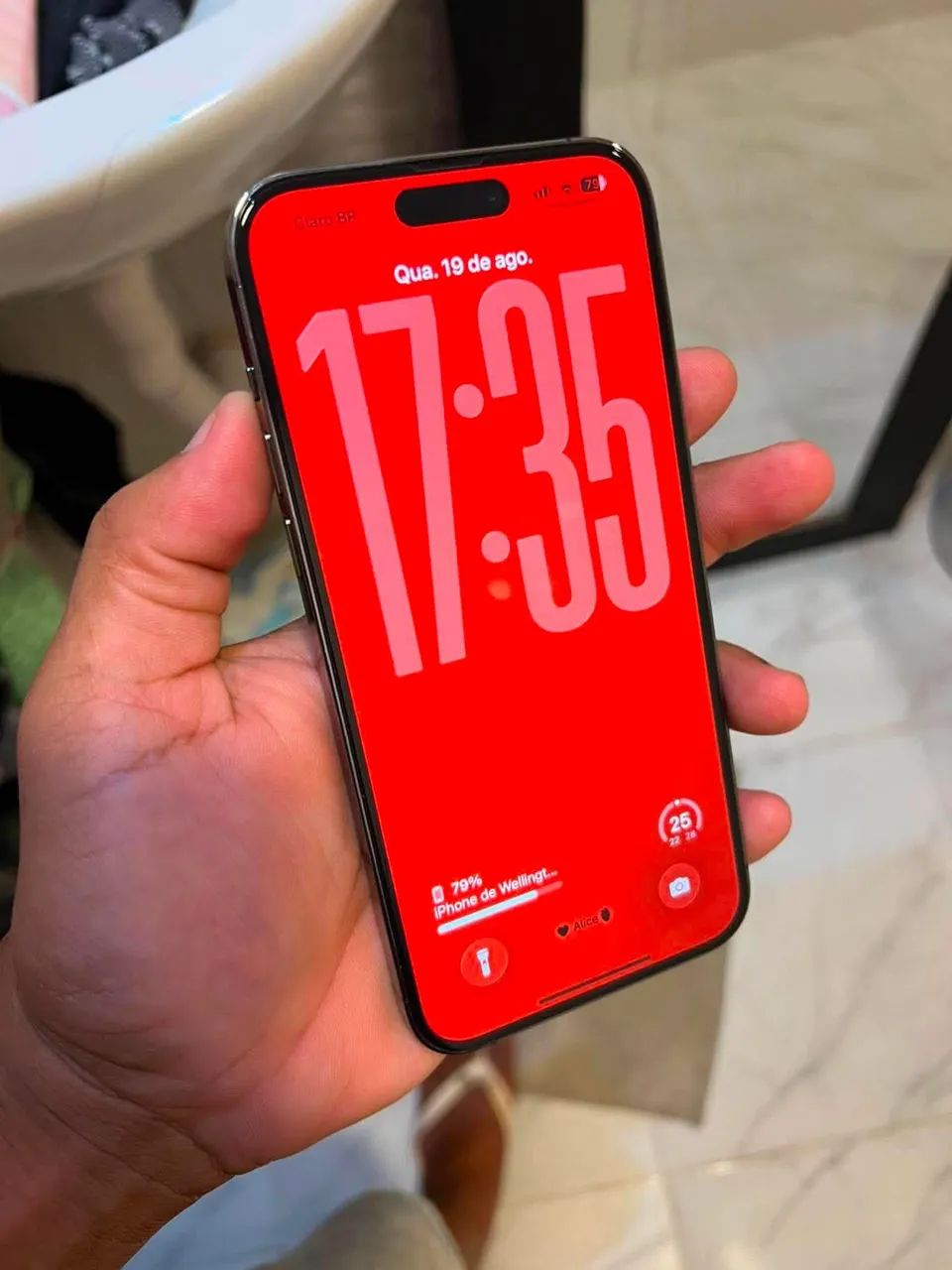 Vendo e troco IPhone 14 Pro Max 128 gigas bateria 86% todo original 