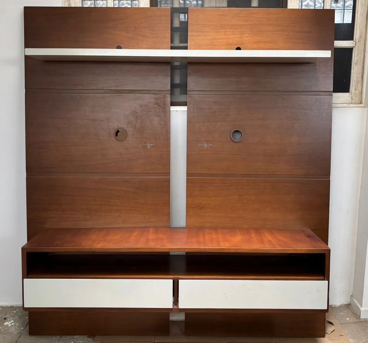 Rack painel TV madeira até 60 polegadas, com gavetas - Garanhuns