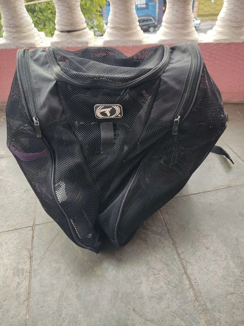 Patins e mochila 