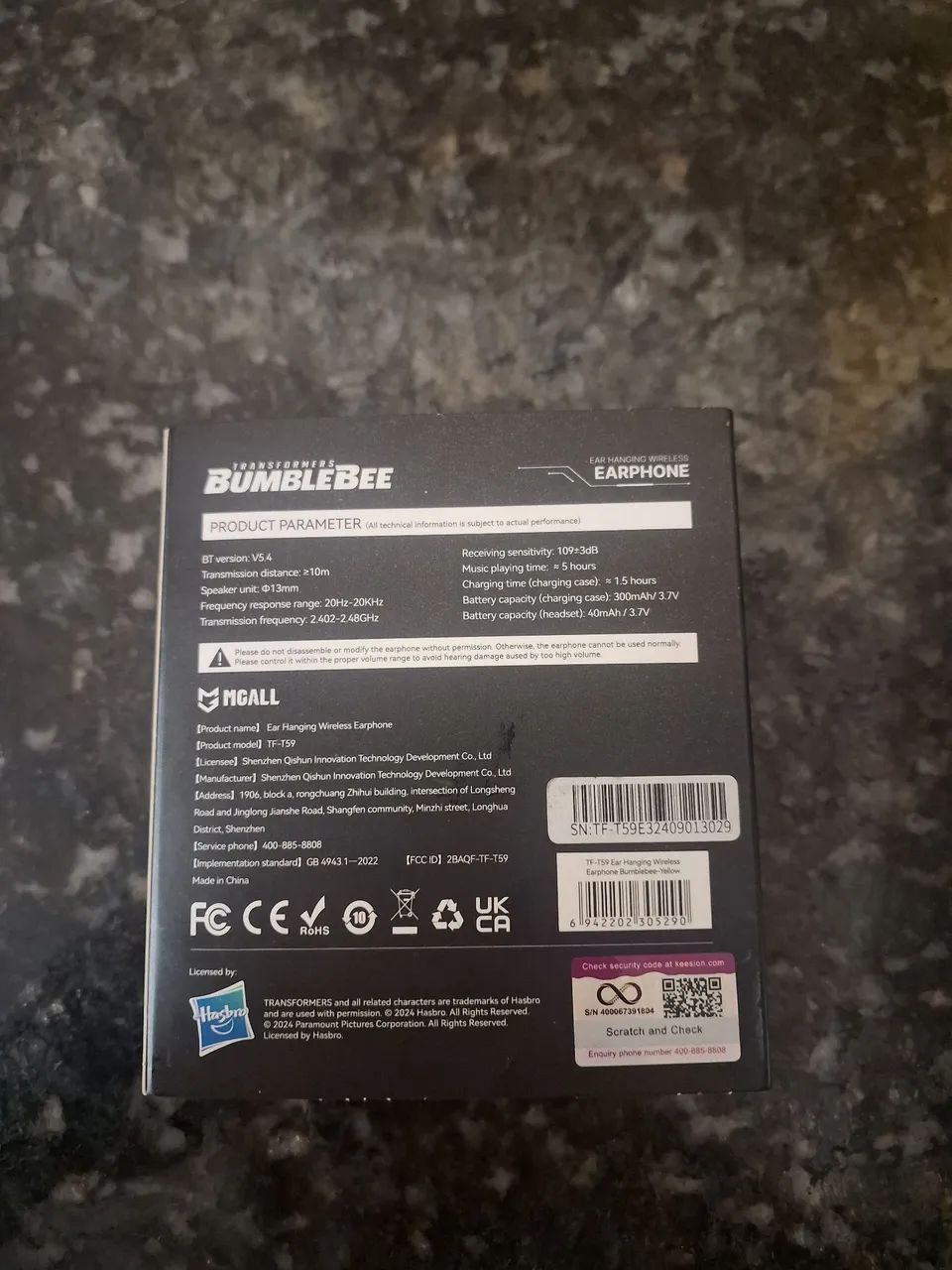 Fone Bluetooth TF-T59 Transformers - Foto 2