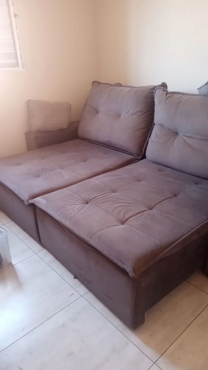 Sofá reclinável usado - Foto 3