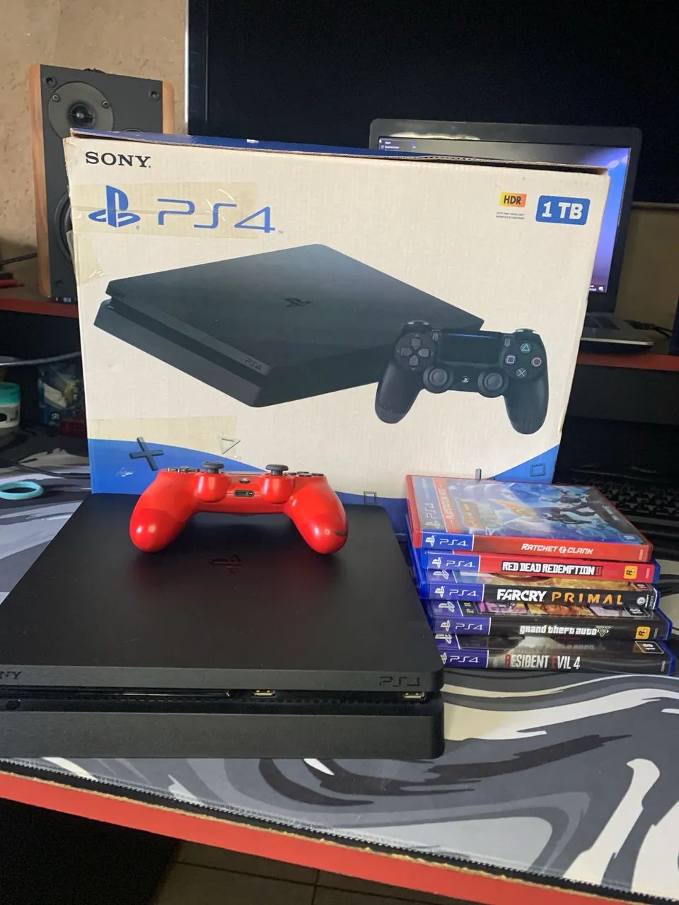 PS4 SLIM 1TB + 5 JOGOS - Foto 3