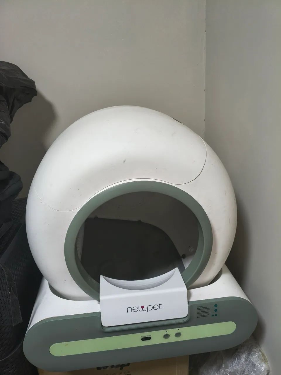 Caixa de Areia automática Newpet gato observar imagens 