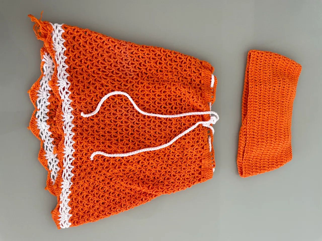 Conjunto saia e cropped em crochê P/M  - Foto 2