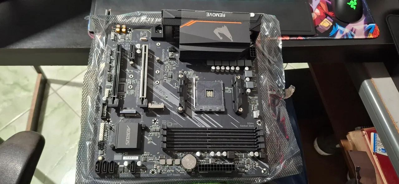 PLACA MÃE B550M AORUS ELITE (NOVO)