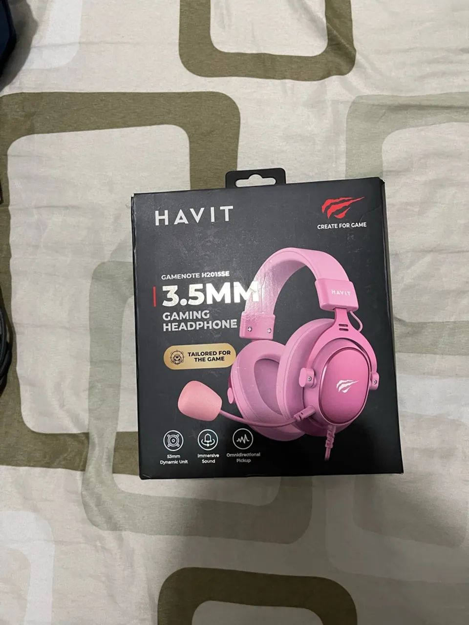 Headset Gamer Havit H2015SE Rosa 3.5mm com Microfone - Foto 2
