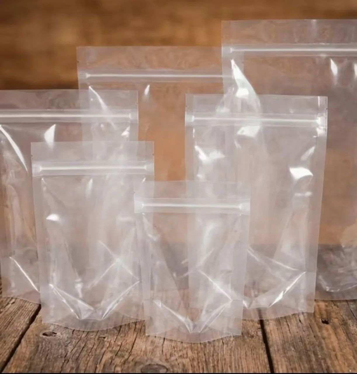 Saco Stand up Pouch Transparente (ZIP Lock)