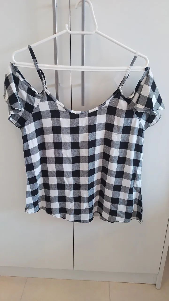 DUAS BLUSAS XADREZ CAIPIRA M - Foto 2