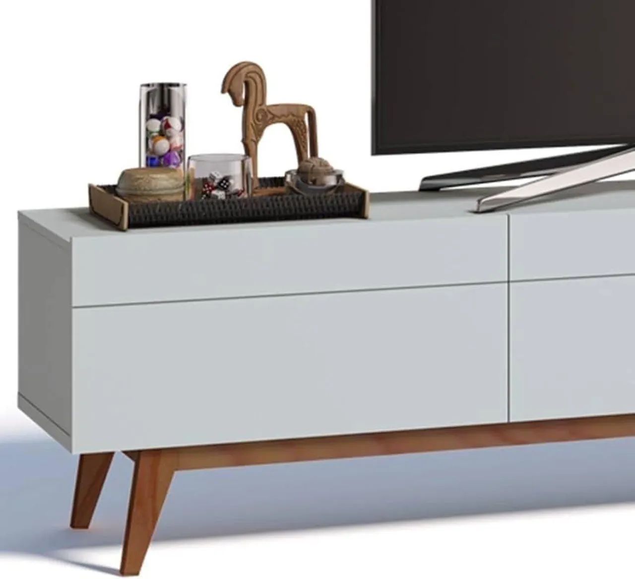 Rack Classic Branco Imcal 2.20 - MDF - Foto 3