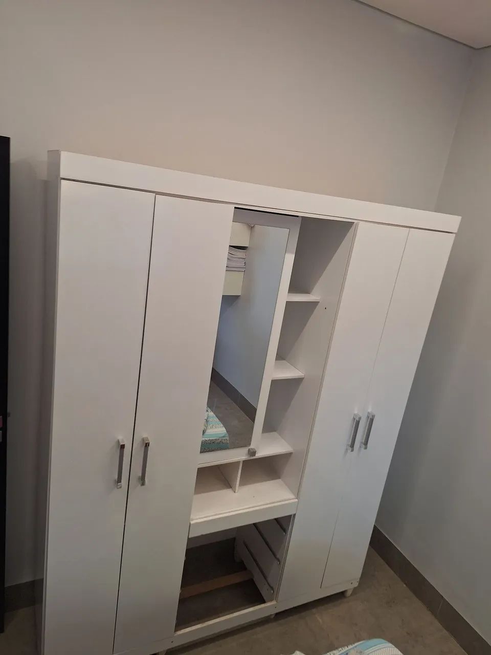 Guarda Roupa Solteiro 2 portas - Branco - Foto 3